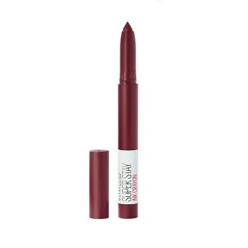 MAYBELLINE SUPER STAY INK CRAYON RUJ DE BUZE REZISTENT SETTLE FOR MORE 65