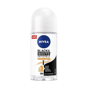 NIVEA BLACK & WHITE INVISIBLE ULTIMATE IMPACT 48H PROTECTION ROLL ON FEMEI ieftin