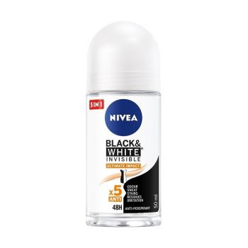 NIVEA BLACK & WHITE INVISIBLE ULTIMATE IMPACT 48H PROTECTION ROLL ON FEMEI de firma original