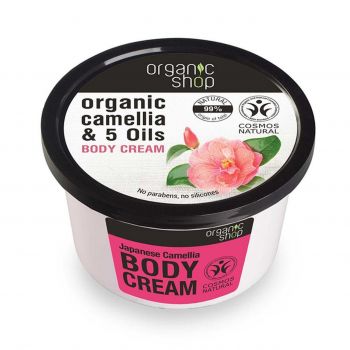 ORGANIC SHOP CAMELIA SI 5 ULEIURI BODY CREAM la reducere