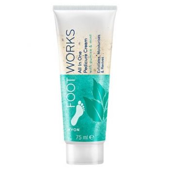 AVON FOOT WORKS ALL IN ONE PEDICURE CREAM