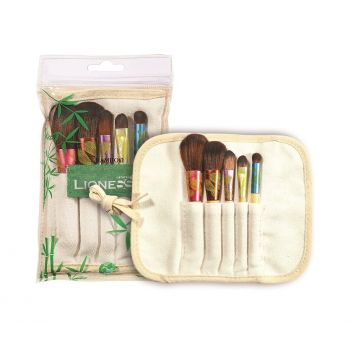 LIONESSE BAMBOO MAKEUP BRUSH SET 5 PENSULE MACHIAJ 335