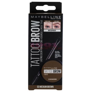 MAYBELLINE TATTOO BROW WATERPROOF POMADA PENTRU SPRANCENE MEDIUM BROWN 03 de firma original