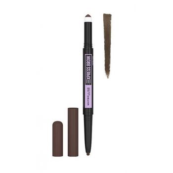 MAYBELLINE XPRESS BROW SATIN DUO 2IN1 POWDER/CRAYON BLACK BROWN