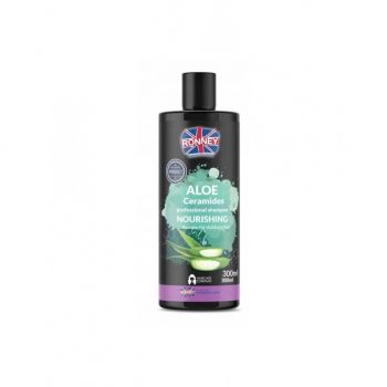 RONNEY ALOE CERAMIDES PROFESSIONAL SHAMPOO NOURISHING SAMPON PROFESIONAL PENTRU PAR USCAT SI LIPSIT DE VOLUM 300 ml ieftin