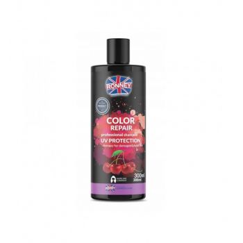 RONNEY COLOR REPAIR PROFESSIONAL SHAMPOO UV PROTECTION SAMPON PROFESIONAL PENTRU PAR DETERIORAT SI VOPSIT 300 ml