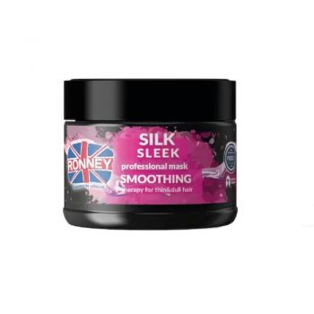 RONNEY SILK SLEEK PROFESSIONAL MASK SMOOTHING MASCA PROFESIONALA PENTRU PAR SUBTIRE SI LIPSIT DE VOLUM 300 ml