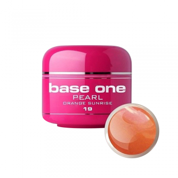 Gel UV color Base One, 5 g, Pearl, orange sunrise 19
