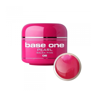 Gel UV color Base One, 5 g, Pearl, salsa pink 06 ieftin
