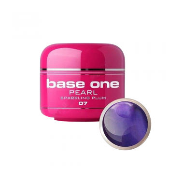 Gel UV color Base One, 5 g, Pearl, sparkling plum 07