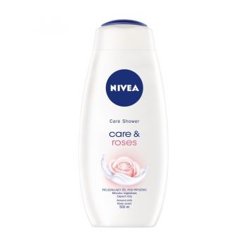 NIVEA CARE & ROSES GEL DE DUS (Optiuni de comanda: 500ml)