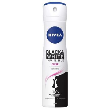 NIVEA INVISIBLE CLEAR FOR BLACK WHITE DEOSPRAY ANTIPERSPIRANT FEMEI (Optiuni de comanda: 150 ml) ieftin