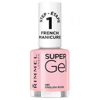 RIMMEL LONDON SUPER GEL FRENCH MANICURE LAC DE UNGHII ENGLISH ROSE 091