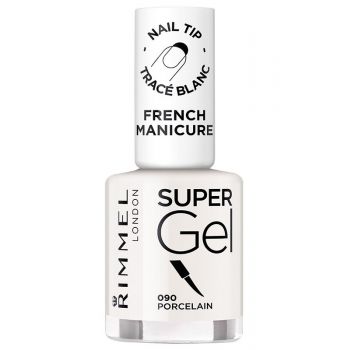 RIMMEL LONDON SUPER GEL FRENCH MANICURE LAC DE UNGHII PORCELAIN 090