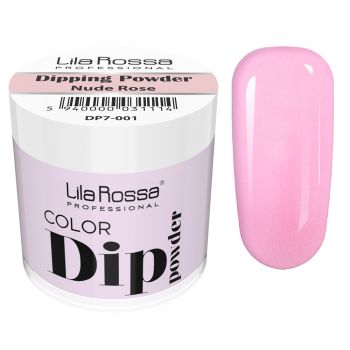 Dipping powder color, Lila Rossa, 7 g, 001 nude rose de firma originala