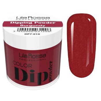 Dipping powder color, Lila Rossa, 7 g, 010 burgundy