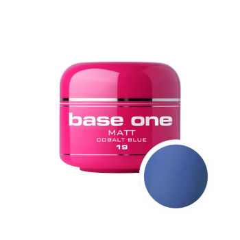 Gel UV color Base One, Matt, cobalt blue 19, 5 g
