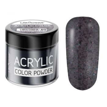 Pudra acrilica color, Lila Rossa, Glitter Black, 7 g de firma originala
