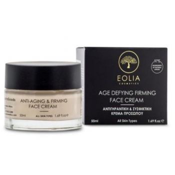 Crema de Fata Naturala pentru Fermitate si Anti-Imbatranire cu Acid Hialuronic, Colagen si Extract de Struguri Eolia 50 ml