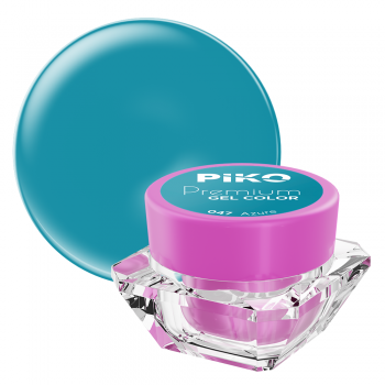 Gel UV color Piko, Premium, 047 Azure, 5 g