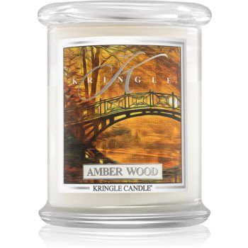 Kringle Candle Amber Wood lumânare parfumată