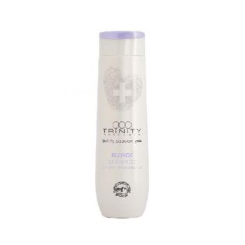 Sampon anti yellow pentru nuante reci de blond Essentials Blonde Trinity Haircare, 75 ml