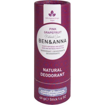 BEN&ANNA Natural Deodorant Pink Grapefruit deodorant stick