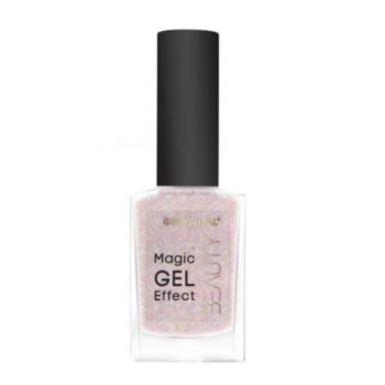 Lac pentru unghii Gerovital Beauty Magic Gel Effect Nuanta 19 Roz Lucios Metalizat, 11ml ieftina