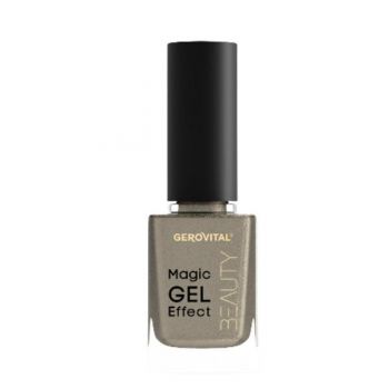 Lac pentru unghii Gerovital Beauty Magic Gel Effect Nuanta 24 Auriu, 11ml de firma originala