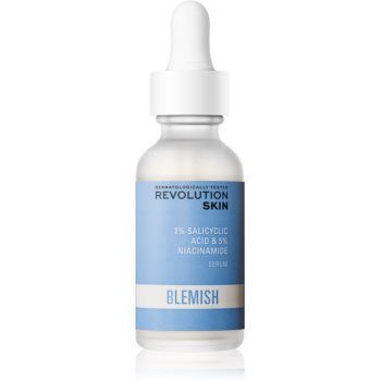 Revolution Skincare Blemish 2% Salicylic Acid & 5% Niacinamide ser calmant pentru ten acneic