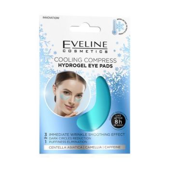Set comprese pentru umflaturile de sub ochi Cooling Hydrogel, Eveline Cosmetics, 2 buc