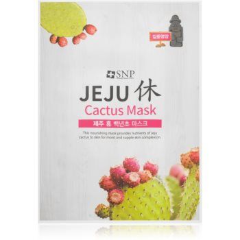 SNP Jeju Cactus mască textilă hidratantă cu efect de nutritiv SNP Jeju Cactus mască textilă hidratantă cu efect de nutritiv