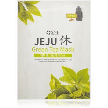 SNP Jeju Green Tea mască textilă hidratantă cu efect calmant de firma originala