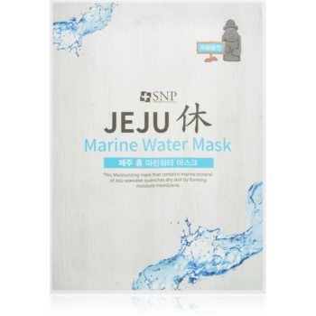 SNP Jeju Marine Water mască textilă hidratantă cu efect de netezire
