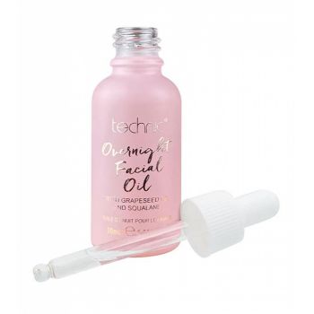 Ulei facial de noapte antioxidant, hidratant, cu samburi de struguri Technic, 30 ml