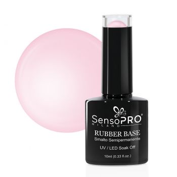 Rubber Base Gel SensoPRO Milano 10ml, #20 Graceful Pink