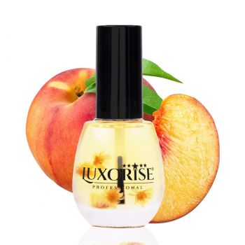 Ulei Cuticule cu Pensula Peach - LUXORISE, 15 ml ieftin