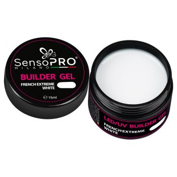 Gel Constructie Unghii SensoPRO Milano 15ml - French Extreme White