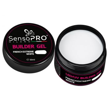 Gel Constructie Unghii SensoPRO Milano 30ml - French Extreme White de firma original