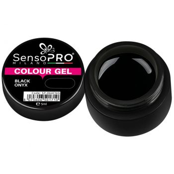 Gel UV Colorat Black Onyx 5ml, SensoPRO Milano ieftin