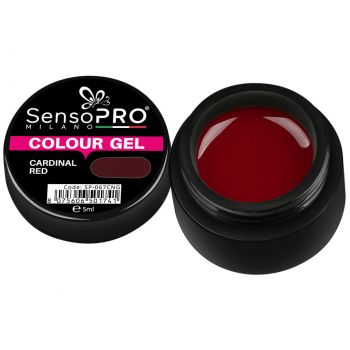 Gel UV Colorat Cardinal Red 5ml, SensoPRO Milano ieftin