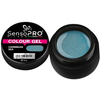 Gel UV Colorat Caribbean Sea 5ml, SensoPRO Milano