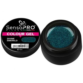 Gel UV Colorat Divine Emerald 5ml, SensoPRO Milano ieftin