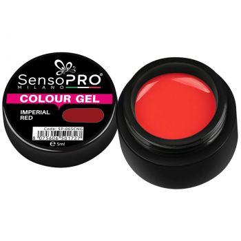 Gel UV Colorat Imperial Red 5ml, SensoPRO Milano ieftin