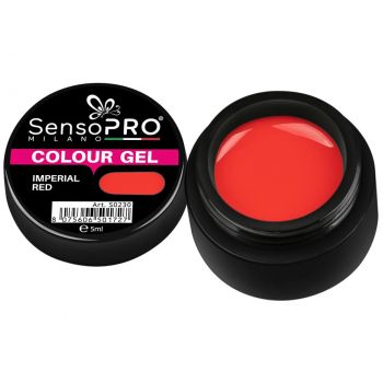 Gel UV Colorat Imperial Red 5ml, SensoPRO Milano de firma original