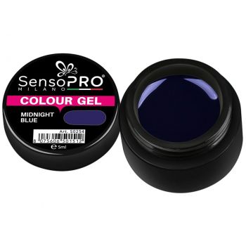 Gel UV Colorat Midnight Blue 5ml, SensoPRO Milano la reducere