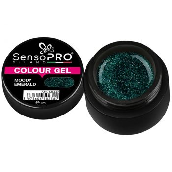 Gel UV Colorat Moody Emerald 5ml, SensoPRO Milano ieftin