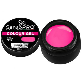 Gel UV Colorat Neon Pink 5ml, SensoPRO Milano ieftin