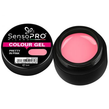 Gel UV Colorat Pretty in Pink 5ml, SensoPRO Milano de firma original