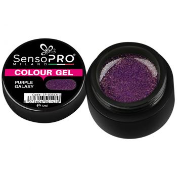Gel UV Colorat Purple Galaxy 5ml, SensoPRO Milano de firma original